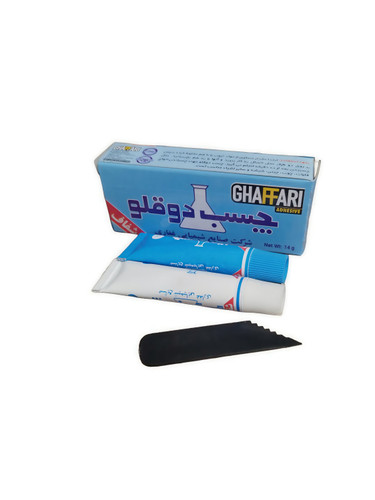 چسب دوقلوی شفاف بی رنگ ۱۴ گرم